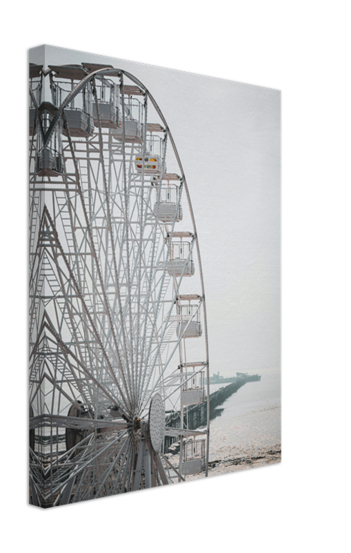 Southend-on-Sea big wheel and pier Essex Photo Print - Canvas - Framed Photo Print - Hampshire Prints