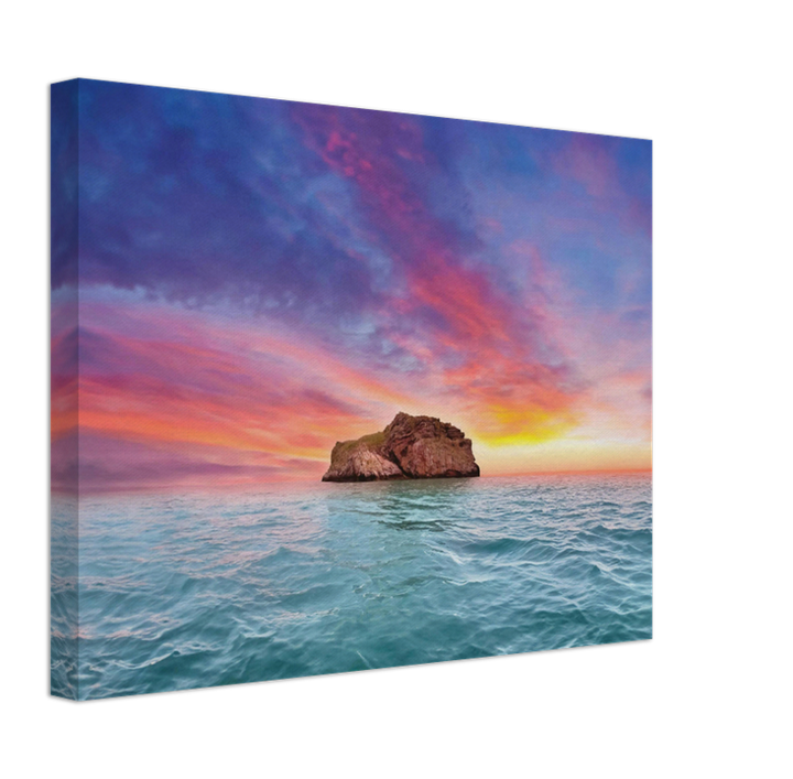 The Orestone Rock Devon at sunset Photo Print - Canvas - Framed Photo Print - Hampshire Prints