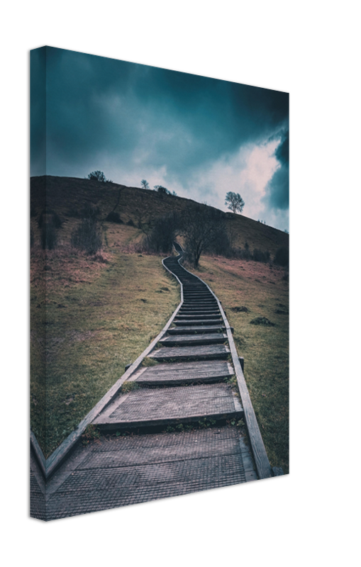 Steps leading up St Catherine's Hill Winchester Hampshire Photo Print - Canvas - Framed Photo Print - Hampshire Prints