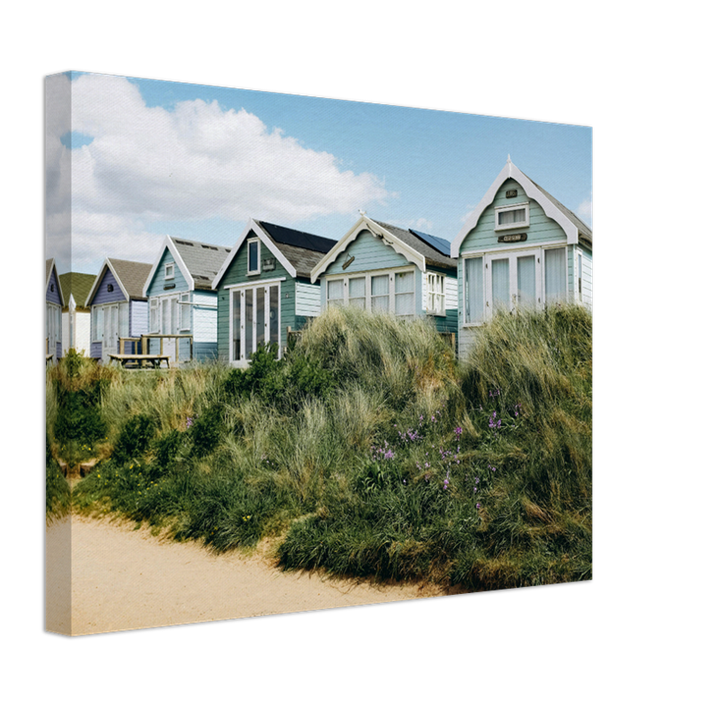 Mudeford Quay beach huts Dorset in summer Photo Print - Canvas - Framed Photo Print - Hampshire Prints