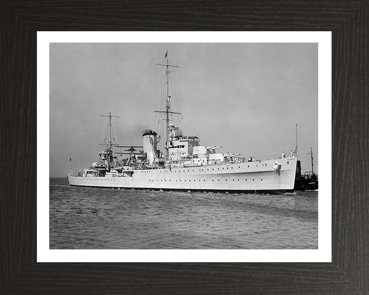 HMS Achilles C70 Royal Navy Leander class light cruiser Photo Print or Framed Photo Print - Hampshire Prints