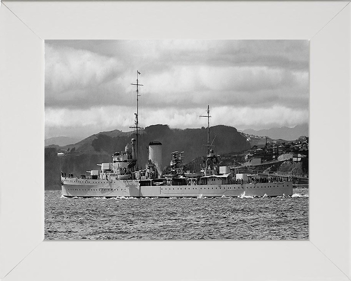 HMS Achilles C70 Royal Navy Leander class light cruiser Photo Print or Framed Photo Print - Hampshire Prints