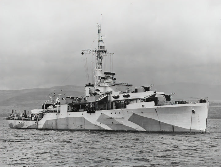 HMS Amethyst F116 Royal Navy Black Swan Class sloop Photo Print or Framed Print - Hampshire Prints