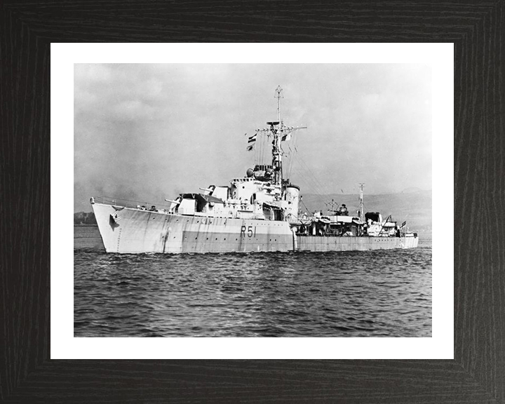 HMS Chevron R51 Royal Navy C class destroyer Photo Print or Framed Print - Hampshire Prints