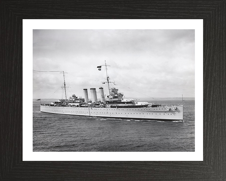 HMS Cornwall (56) Royal Navy County class heavy cruiser Photo Print or Framed Print - Hampshire Prints