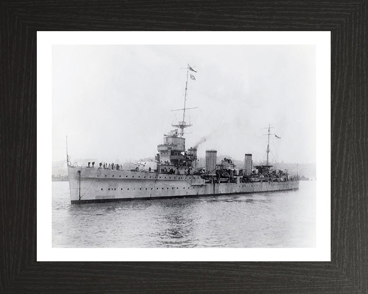 HMS Enterprise D52 Royal Navy Emerald class light cruiser Photo Print or Framed Photo Print - Hampshire Prints