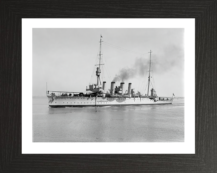 HMS Chatham Royal Navy Town class light cruiser Photo Print or Framed Print - Hampshire Prints