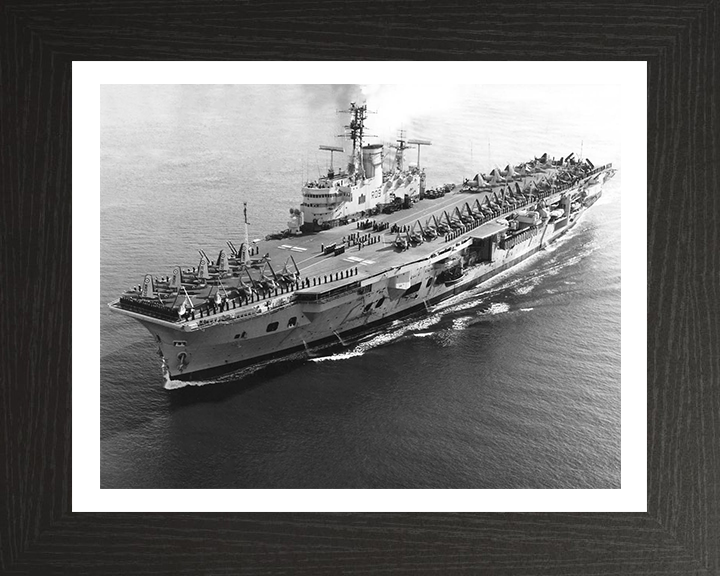 HMS Ark Royal R09 Royal Navy Audacious class aircraft carrier Photo Print or Framed Print - Hampshire Prints