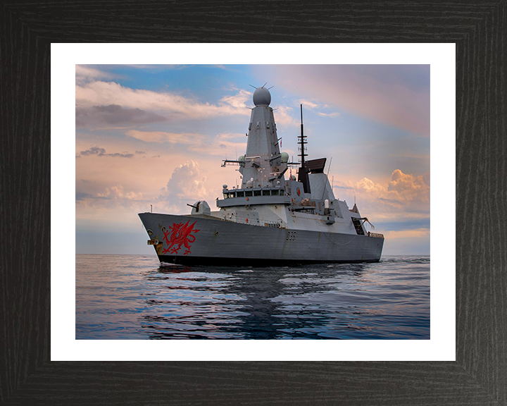 HMS Dragon D35 Royal Navy type 45 Destroyer Photo Print or Framed Print - Hampshire Prints