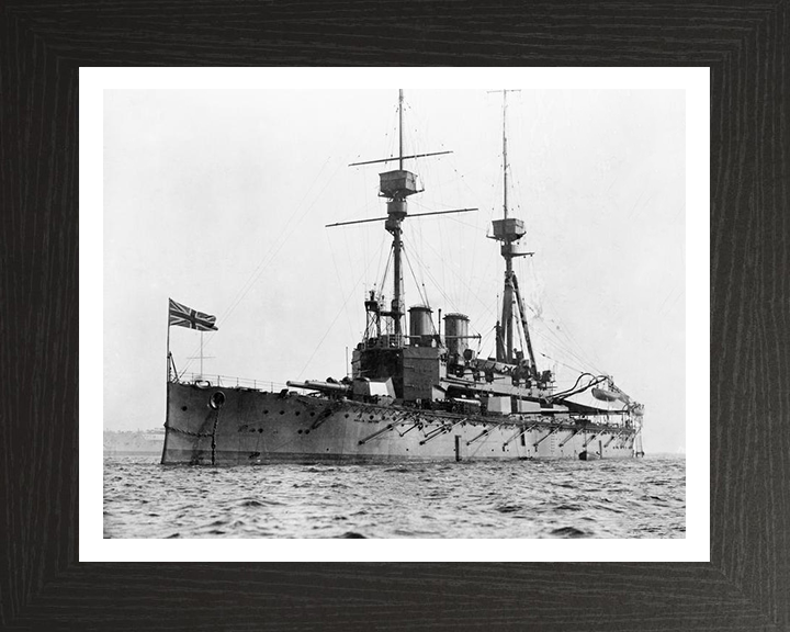 HMS Agamemnon (1906) Royal Navy Lord Nelson class pre dreadnought battleship Photo Print or Framed Print - Hampshire Prints