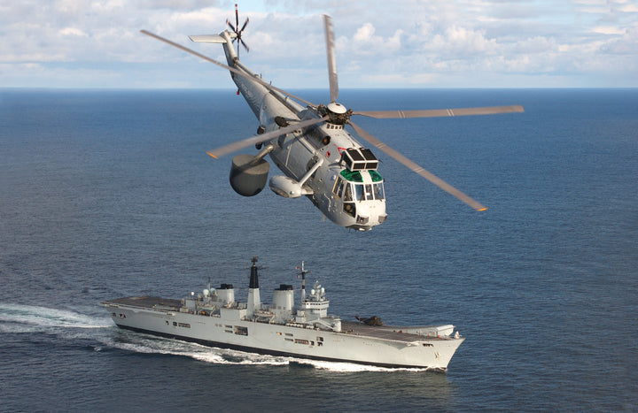 HMS Invincible R05 Royal Navy Invincible Class aircraft carrier Photo Print or Framed Print - Hampshire Prints