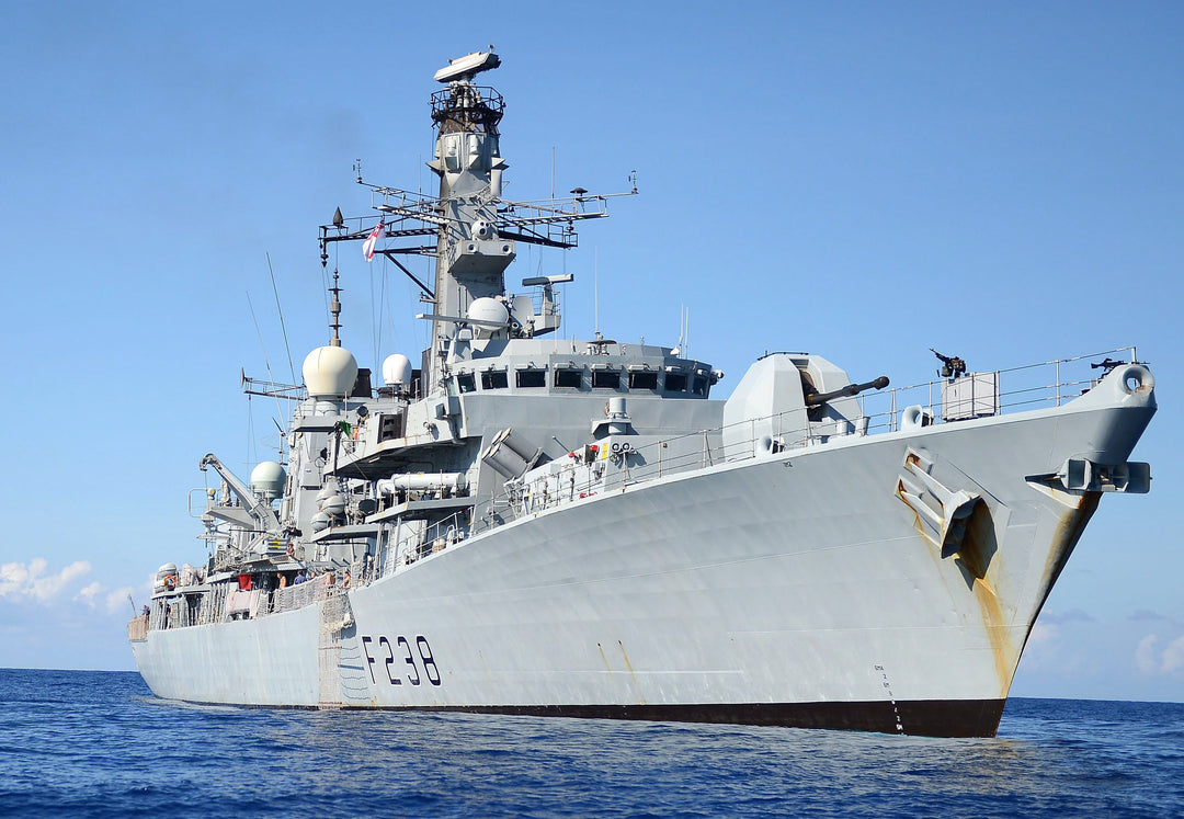 HMS Northumberland F238 Royal Navy type 23 Frigate Photo Print or Framed Print - Hampshire Prints