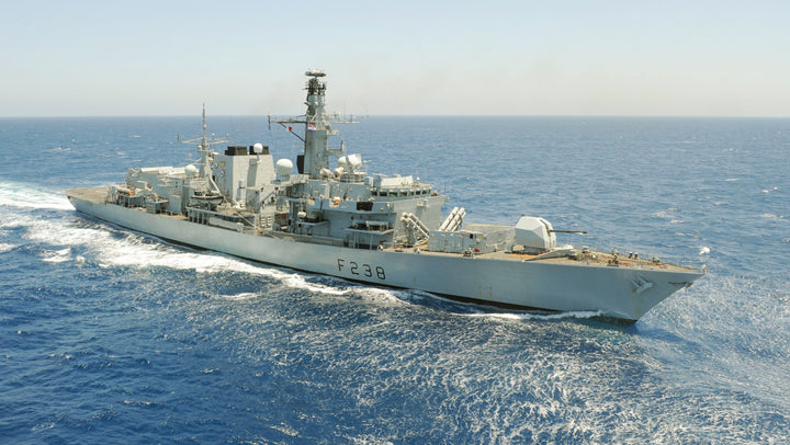 HMS Northumberland F238 Royal Navy type 23 Frigate Photo Print or Framed Print - Hampshire Prints