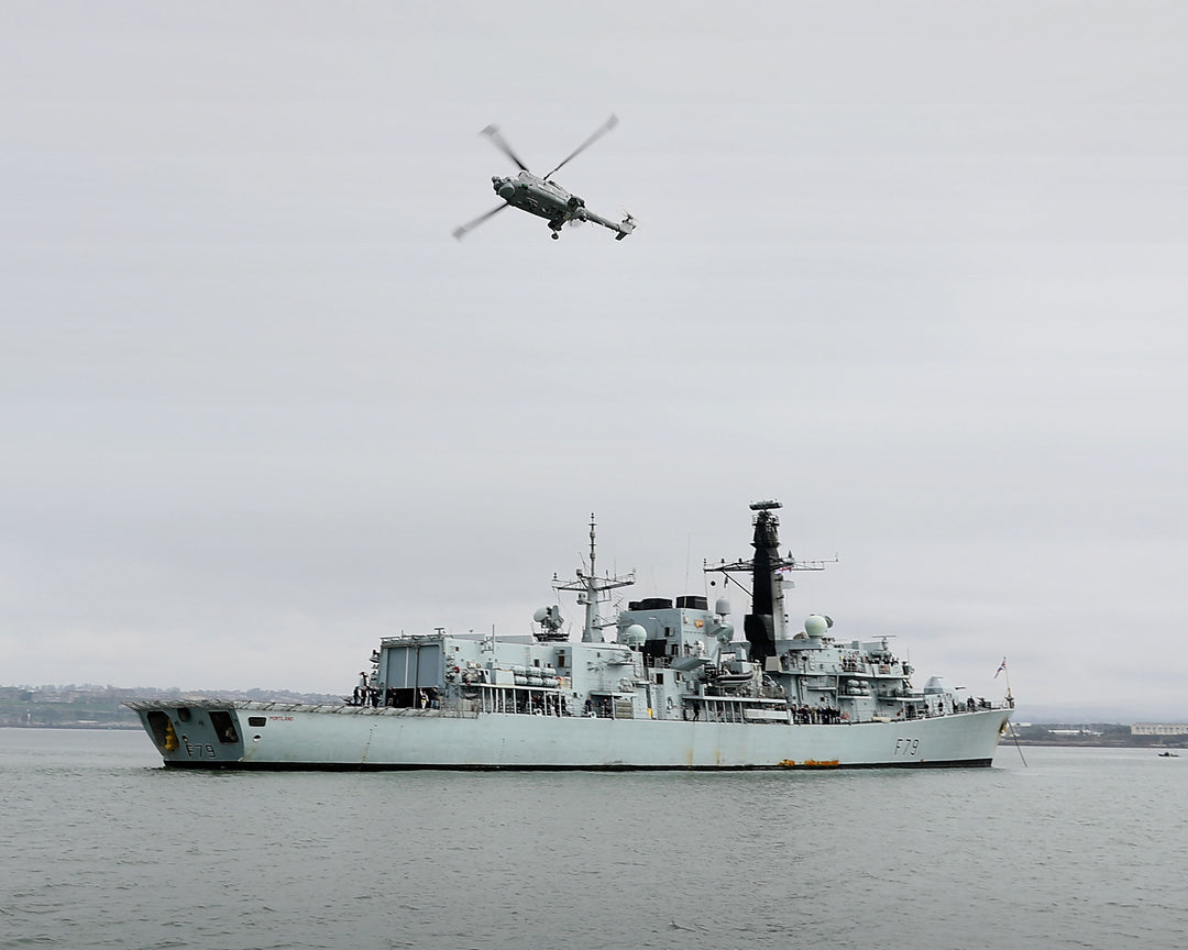 HMS Portland F79 Royal Navy Type 23 frigate Photo Print or Framed Print - Hampshire Prints