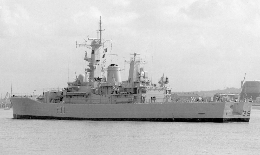 HMS Naiad F39 Royal Navy Leander class frigate Photo Print or Framed Photo Print - Hampshire Prints