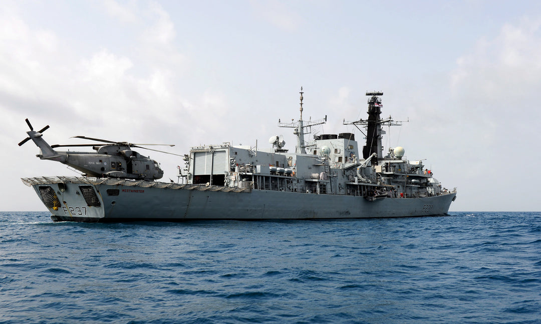 HMS Westminster F237 Royal Navy type 23 Frigate Photo Print or Framed Print - Hampshire Prints