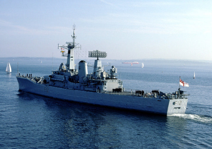 HMS Achilles F12 Royal Navy Leander Class Frigate Photo Print or Framed Print - Hampshire Prints