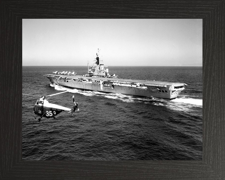 HMS Centaur R06 Royal Navy Centaur class light fleet carrier Photo Print or Framed Print - Hampshire Prints