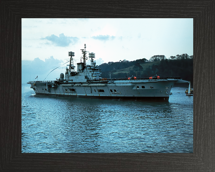 HMS Ark Royal R09 Royal Navy Audacious class aircraft carrier Photo Print or Framed Print - Hampshire Prints