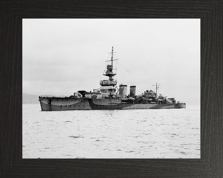 HMS Cardiff D58 Royal Navy C class light cruiser Photo Print or Framed Photo Print - Hampshire Prints