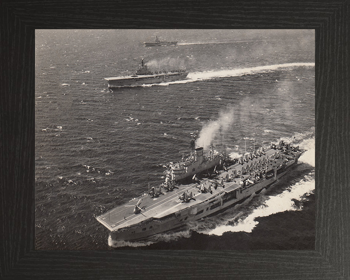 HMS Ark Royal R09 and HMS Bulwark R08 aircraft carriers Photo Print or Framed Print - Hampshire Prints