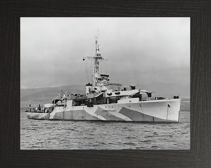 HMS Amethyst F116 Royal Navy Black Swan Class sloop Photo Print or Framed Print - Hampshire Prints