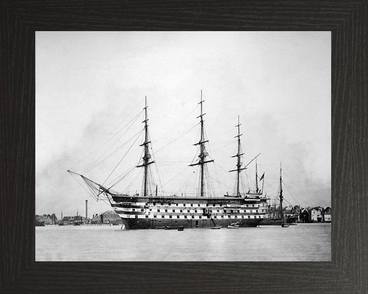 HMS Britannia (Prince of Wales) 1860 Royal Navy Training ship Photo Print or Framed Print - Hampshire Prints