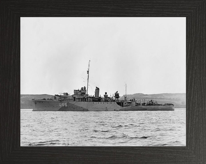 HMS Enchantress L56 (U56) Royal Navy Bittern class sloop Photo Print or Framed Print - Hampshire Prints