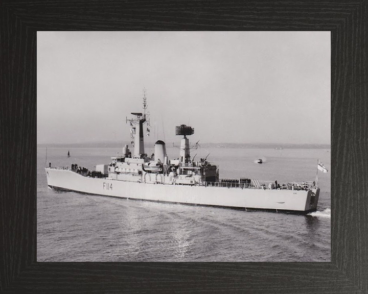 HMS Ajax F114 Royal Navy Leander Class Frigate Photo Print or Framed Print - Hampshire Prints