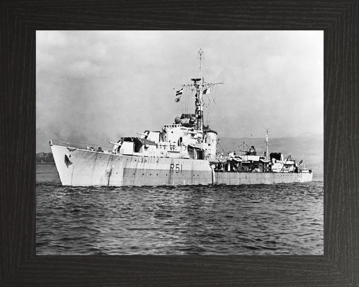 HMS Chevron R51 Royal Navy C class destroyer Photo Print or Framed Print - Hampshire Prints