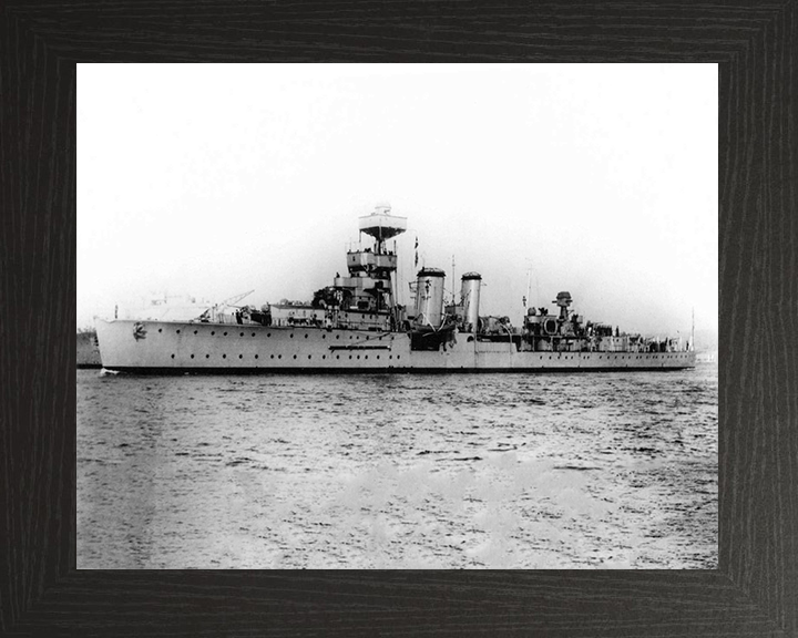 HMS Curlew D42 Royal Navy C class light cruiser Photo Print or Framed Photo Print - Hampshire Prints