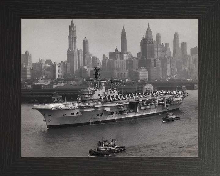 HMS Ark Royal R09 Royal Navy Audacious class aircraft carrier Photo Print or Framed Print - Hampshire Prints