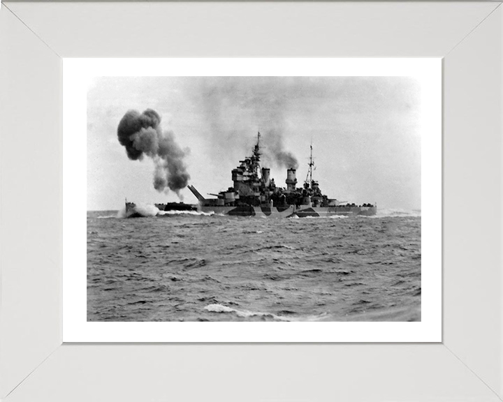 HMS Anson 79 Royal Navy King George V class battleship Photo Print or Framed Print - Hampshire Prints