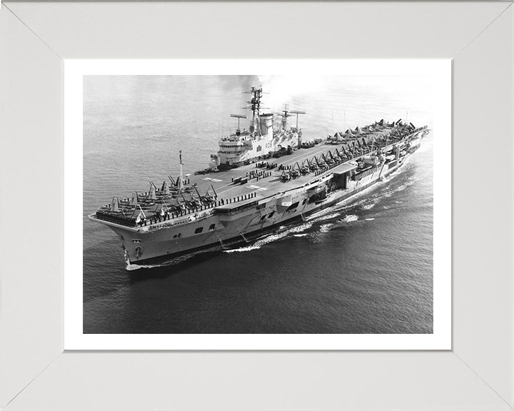 HMS Ark Royal R09 Royal Navy Audacious class aircraft carrier Photo Print or Framed Print - Hampshire Prints