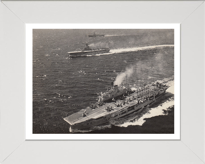 HMS Ark Royal R09 and HMS Bulwark R08 aircraft carriers Photo Print or Framed Print - Hampshire Prints