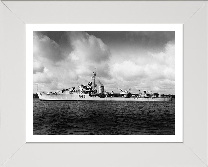 HMS Comus R43 Royal Navy C class destroyer Photo Print or Framed Print - Hampshire Prints