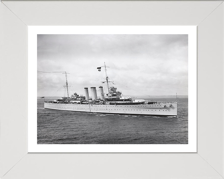 HMS Cornwall (56) Royal Navy County class heavy cruiser Photo Print or Framed Print - Hampshire Prints