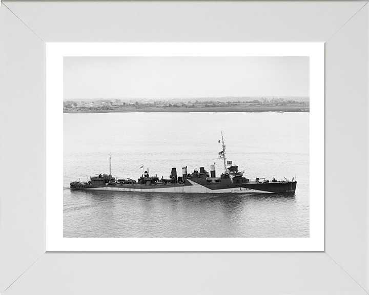 HMS Churchill I45 Royal Navy Town class Destroyer Photo Print or Framed Print - Hampshire Prints