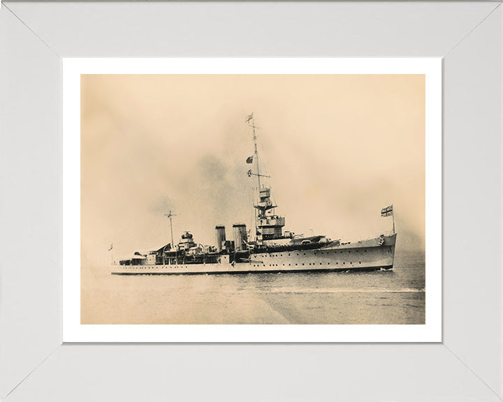 HMS Calcutta D82 Royal Navy C class light cruiser Photo Print or Framed Photo Print - Hampshire Prints