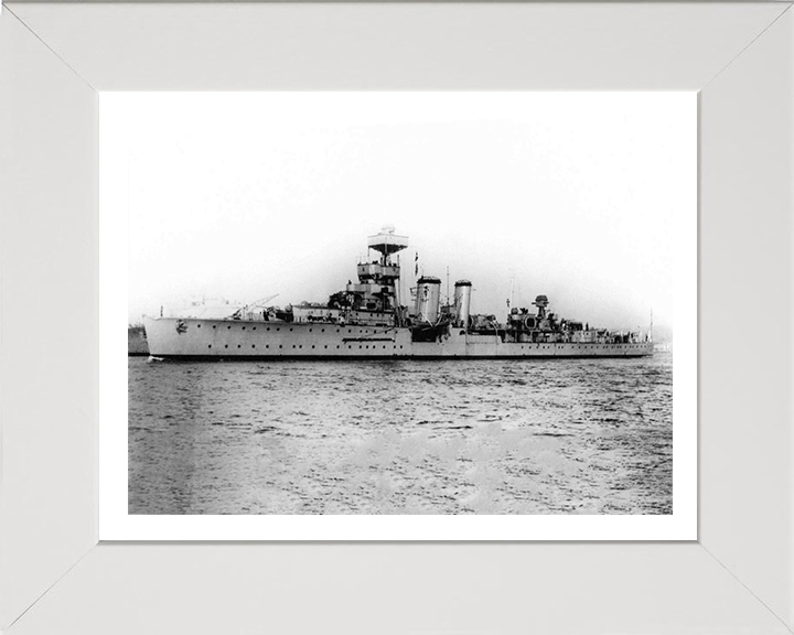 HMS Curlew D42 Royal Navy C class light cruiser Photo Print or Framed Photo Print - Hampshire Prints