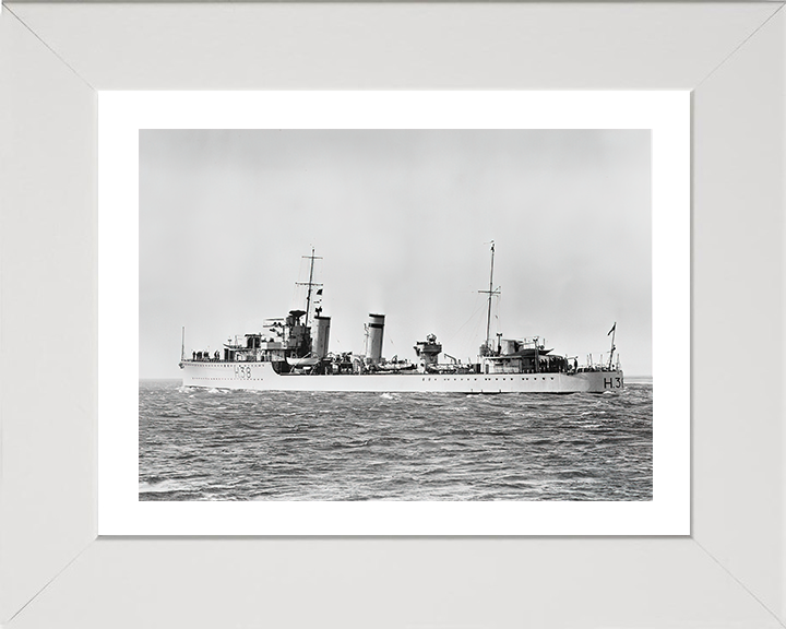 HMS Delight H38 Royal Navy D class destroyer Photo Print or Framed Print - Hampshire Prints