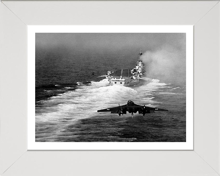 HMS Ark Royal R09 Royal Navy Audacious class aircraft carrier Photo Print or Framed Print - Hampshire Prints