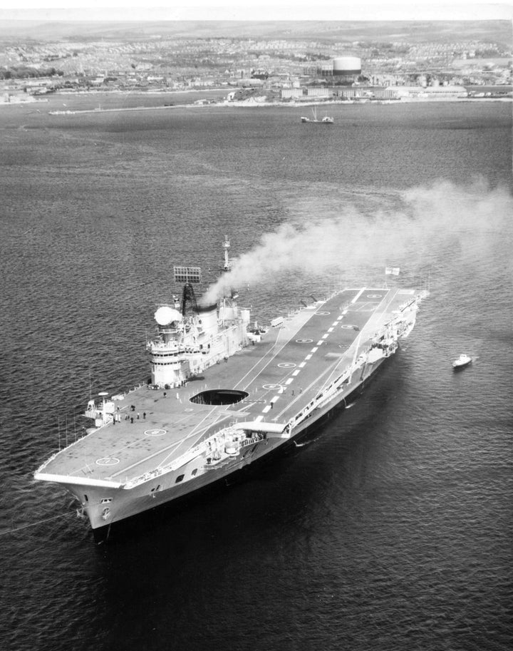 HMS Eagle R05 Royal Navy Audacious class aircraft carrier Photo Print or Framed Print - Hampshire Prints