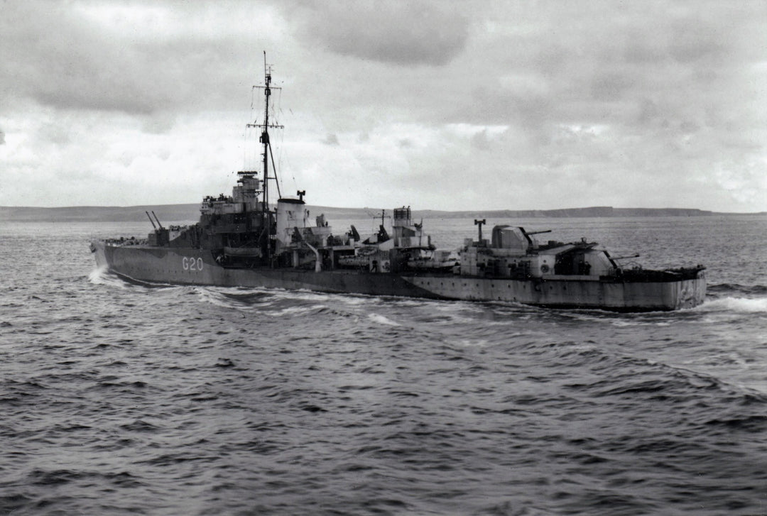 HMS Savage G20 (D27) Royal Navy S class destroyer Photo Print or Framed Print - Hampshire Prints