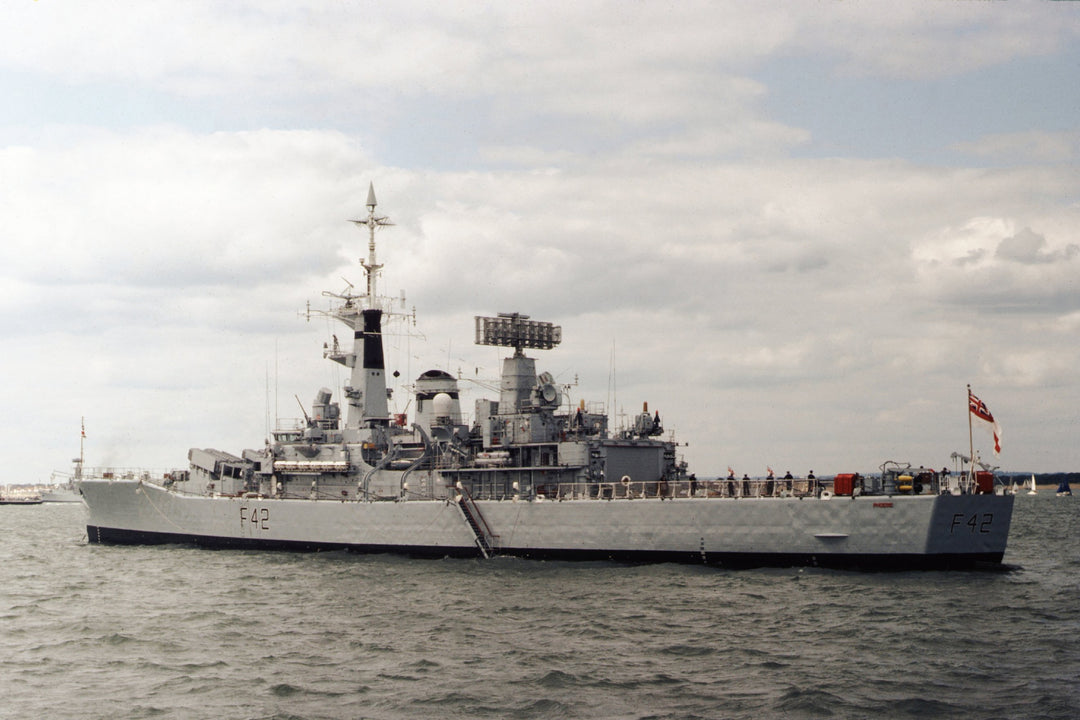 HMS Phoebe F42 Royal Navy Leander class frigate Photo Print or Framed Photo Print - Hampshire Prints