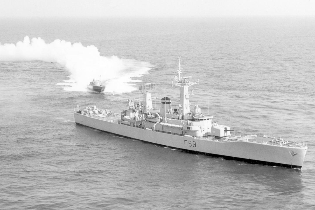 HMS Bacchante F69 Royal Navy Leander class frigate Photo Print or Framed Print - Hampshire Prints