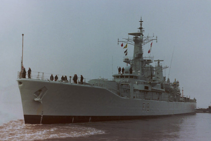 HMS Galatea F18 Royal Navy Leander Class Frigate Photo Print or Framed Print - Hampshire Prints