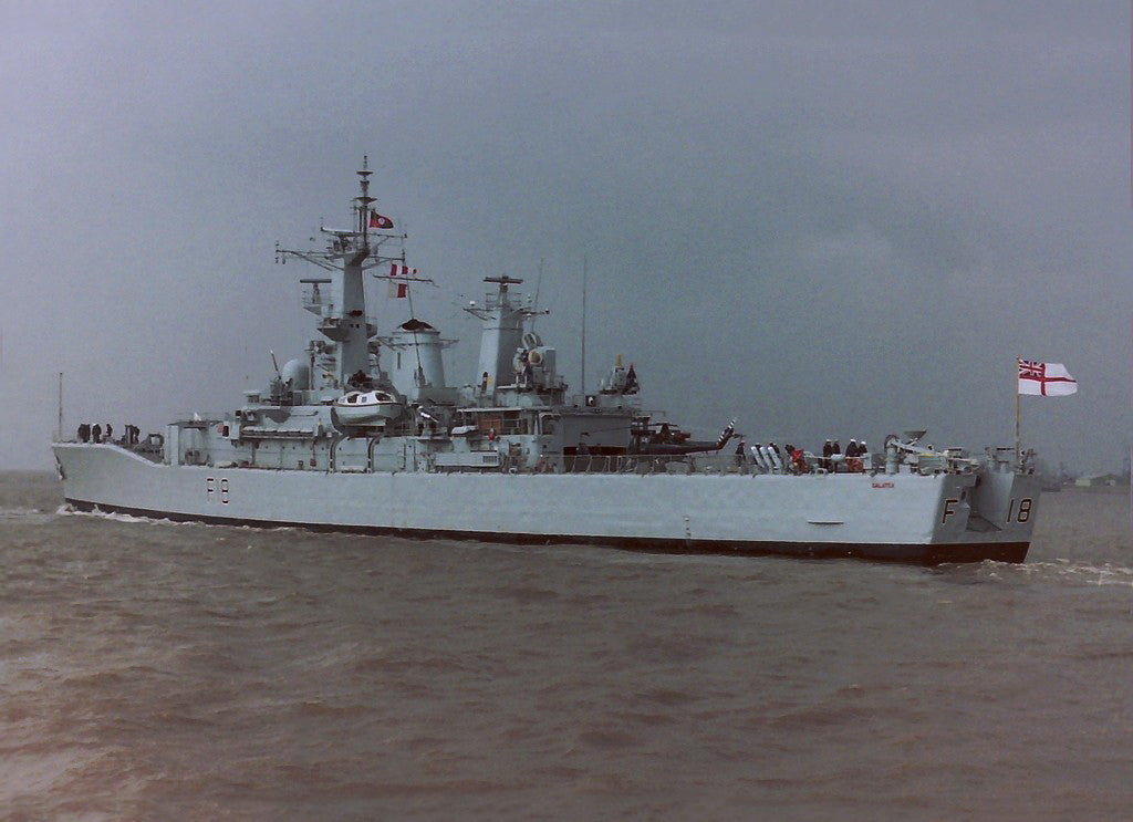 HMS Galatea F18 Royal Navy Leander Class Frigate Photo Print or Framed Print - Hampshire Prints