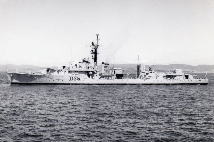 HMS Carysfort D25 (R25) Royal Navy C class destroyer Photo Print or Framed Print - Hampshire Prints