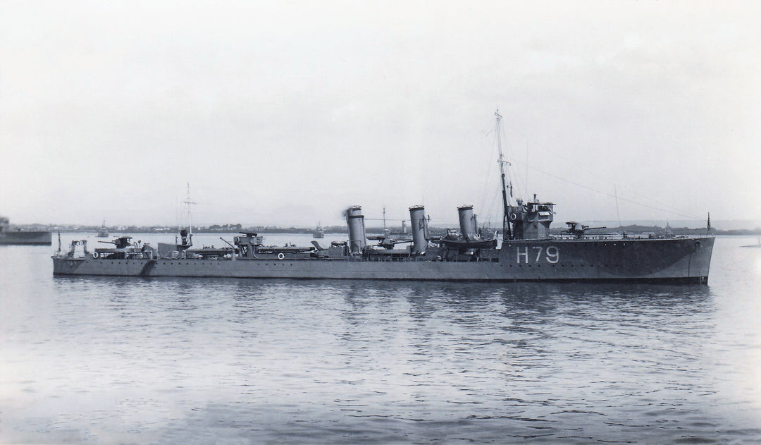 HMS Sceptre H79 Royal Navy R Class destroyer Photo Print or Framed Print - Hampshire Prints